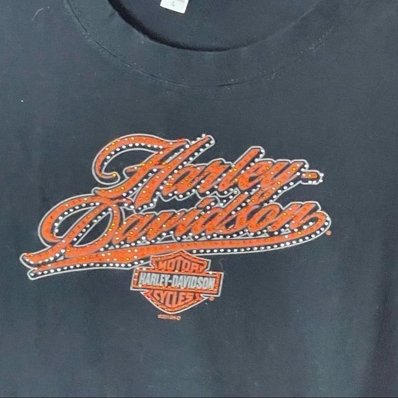 Harley-Davidson Short Sleeve Tee with Sequins - Picture 2 of 5